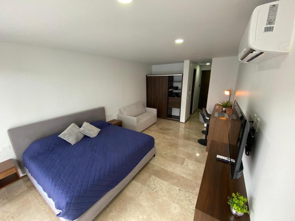 Estudio con cama extragrande
